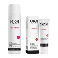 GIGI - Набор для ночного ухода: тоник 250 мл + крем 50 мл набор fresh skin cleansing set