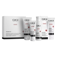 GIGI - Набор Чистая кожа: мыло 100 мл + ночной крем 50 мл + эссенция 120 мл + дневной крем 50 мл