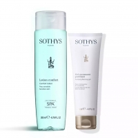 Sothys - Набор для ежедневного ухода за чувствительной кожей: гель-мусс 125 мл + тоник 200 мл очищающий гель мусс biopure