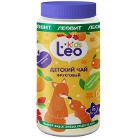 Леовит - Детский гранулированный фруктовый чай 6 мес+, 200 г украшение на скотче осенний букет плоды шиповника 18х18 см