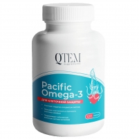 Фото Qtem - Комплекс для клеточной защиты Pacific Omega 3, 120 капсул