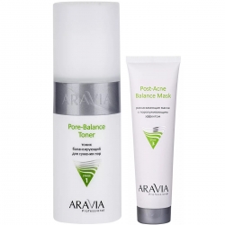 Фото Aravia Professional - Набор для проблемной кожи: маска, 100 мл + тоник, 150 мл