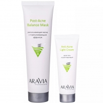 Фото Aravia Professional - Набор для проблемной и жирной кожи: маска, 100 мл + крем-гель, 50 мл