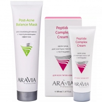 Фото Aravia Professional - Набор для ухода за кожей: крем-уход для губ и век, 50 мл + маска, 100 мл