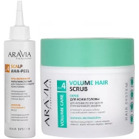 Aravia Professional - Набор для очищения кожи головы: скраб, 300 мл + гель-эксфолиант, 150 мл - фото 1