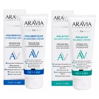 Aravia Laboratories - Набор "Увлажнение и восстановление": крем увлажняющий, 50 мл + крем с РНА-кислотами, 50 мл