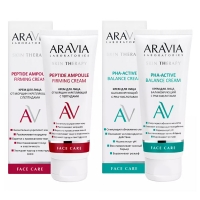 Aravia Laboratories - Набор Anti-Age: крем от морщин с пептидами, 50 мл + крем с РНА-кислотами, 50 мл