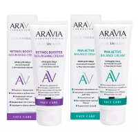 Aravia Laboratories - Набор "Восстановление": крем с ретинолом, 50 мл + крем с РНА-кислотами, 50 мл