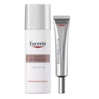Eucerin - Набор для ежедневного ухода: крем для кожи вокруг глаз 15 мл + дневной крем 50 мл - фото 1