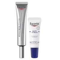 Eucerin - Набор успокаивающий: крем для кожи вокруг глаз 15 мл + бальзам для губ 10 мл eucerin антивозрастной крем для ухода за нормальной и комбинированной кожей spf 15 50 мл