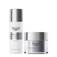 Eucerin - Набор для нормальной и комбинированной кожи: дневной крем SPF 15, 50 мл + ночной крем 50 мл набор для упаковки перламутр сиреневый 2 банта лента