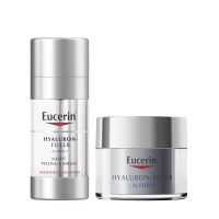 Eucerin - Набор для ночного ухода: ночной крем 50 мл + ночной эксфолиант-сыворотка 30 мл focallure набор масло для губ essence rich lip oil день и ночь