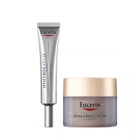 Eucerin - Набор для эластичности кожи: крем для кожи вокруг глаз 15 мл + ночной крем 50 мл eucerin ночной крем против пигментации anti pigment