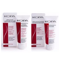 

Кора - Набор для ухода за кожей рук и ног: крем для ног, 100 мл + крем для рук и ногтей, 100 мл