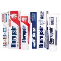 Biorepair - Набор зубных паст для чувствительных зубов, 2х75 мл набор зубных паст stomatol 4 шт по 100 г