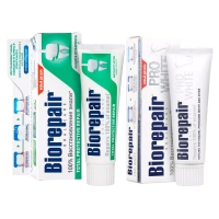 Biorepair - Набор зубных паст для комплексной защиты, 2х75 мл набор зубных паст stomatol 4 шт по 100 г