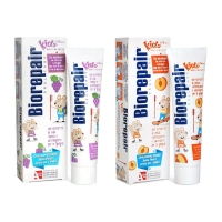 Biorepair - Набор зубных паст для детей, 2х50 мл biorepair набор для полости рта для детей зубная паста 50 мл 75 мл