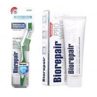 Фото Biorepair - Набор для сохранения белизны зубов: зубная паста 75 мл + зубная щетка