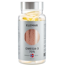 Фото Elemax - Комплекс "Омега-3 жирные кислоты высокой концентрации" 70%, 30 капсул