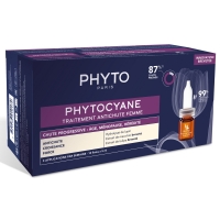 Phyto - Сыворотка против выпадения волос для женщин, 12 флаконов х 5 мл дезодорант rexona нежно и сочно для женщин спрей 150 мл