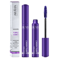 Aravia Professional - Цветная тушь для ресниц Mascara Purple 03, 11 мл лэтуаль тушь для ресниц для чувствительных глаз viva vegan