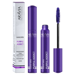 Фото Aravia Professional - Цветная тушь для ресниц Mascara Purple 03, 11 мл