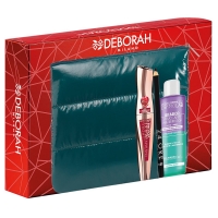 Deborah - Подарочный набор № 1 в косметичке: тушь для ресниц Maxi Volume + карандаш для век + средство для снятия водостойкого макияжа - фото 1