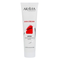 Aravia Professional - Крем против вросших волос с АНА кислотами 100 мл увлажняющие сливки с фруктовыми экстрактами и кислотами после депиляции