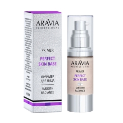 Фото Aravia Professional - Праймер для лица с эффектом сияния и выравнивания тона Perfect Skin Base - 02 бежевый, 30 мл