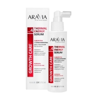 Aravia Professional - Сыворотка с термоэффектом для стимуляции роста волос Thermal Energy Serum, 150 мл укрепляющая сыворотка с биотином для стимуляции роста волос biotin energy
