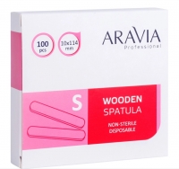 Aravia Professional - Шпатели деревянные одноразовые размер S, 100 шт