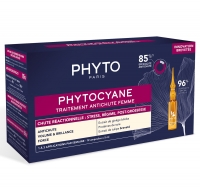 Phyto - Сыворотка против выпадения волос для женщин, 12 ампул х 5 мл шампунь doctor heiler от выпадения волос для женщин крапивный с красным