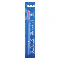R.O.C.S - Зубная щетка средней жесткости XL-Clean, 1 шт зубная щетка colgate 360 суперчистота средней жесткости 4 шт