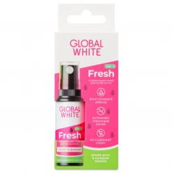 Фото Global White - Освежающий спрей для полости рта Fresh со вкусом арбуза, 15 мл