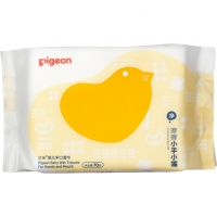 Pigeon - Детские влажные салфетки для рук и рта 0+, 70 шт premial natural салфетки влажные универсальные с термальной водой 100 0