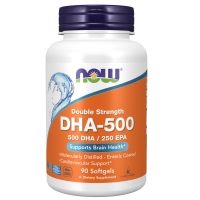 Now Foods - Комплекс DHA 500 мг двойная сила,  90 капсул х 1448 мг natrol куркума двойная сила 60 капсул