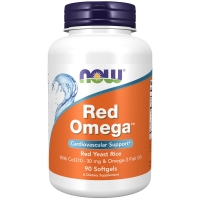 Now Foods - Комплекс Red Omega, 90 капсул х  1845 мг now foods комплекс omega 3 180 мини капсул х 740 мг
