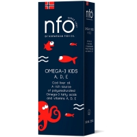 Norwegian Fish Oil - Комплекс «Омега-3 жир печени трески  + витамины А, D,Е », 240 мл