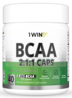 1Win - Комплекс незаменимых аминокислот BCAA 2:1:1 2. 5 г, 240 капсул aravia бад к пище комплекс экстрактов зеленого чая кофе и гуараны fitness formula 60 капсул