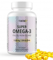 1Win - Комплекс Super Omega-3 1320 мг, 120 капсул urban formula комплекс super iron для повышения уровня гемоглобина и ферритина 25 капсул