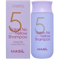 Masil - Тонирующий шампунь против желтизны для осветлённых волос Salon No Yellow Shampoo, 150 мл masil увлажняющее парфюмированное масло для волос с лактобактериями 66
