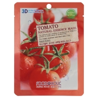 Food A Holic - Тканевая 3D маска с томатом для увлажнения и улучшения цвета лица Tomato Natural Essence Mask, 23 г