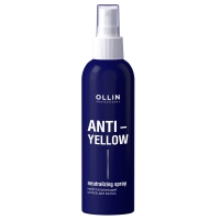 Ollin Professional - Нейтрализующий спрей для волос Anti-Yellow Neutralizing Spray, 150 мл длинные бигуди flex желтые 254 мм 10 мм