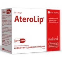Aterolip - Витаминно-минеральный комплекс для снижения холестерина, 30 капсул - фото 1