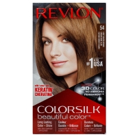 Revlon - Набор для окрашивания волос в домашних условиях: крем-активатор + краситель + бальзам, #54 Light Golden Brown (Золотистый коричневый), 130 мл - фото 1