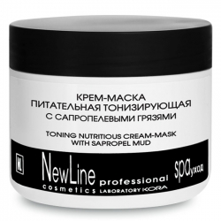 Фото New line - Крем-маска питательная тонизирующая с сапропелевыми грязями, 300 мл