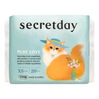 Secret Day - Ежедневные хлопковые прокладки Pure Love размер XS, 20 шт