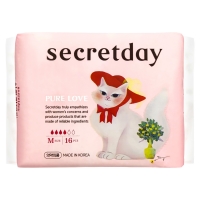 Secret Day - Хлопковые гигиенические прокладки Pure Love размер М, 16 шт