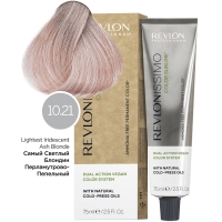 

Revlon Professional - Перманентный краситель с маслами холодного отжима, оттенок 10.21 Очень сильно светлый блондин Перламутрово-Пепельный, 75 мл