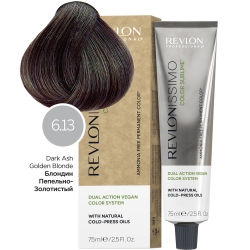 Фото Revlon Professional - Перманентный краситель с маслами холодного отжима, оттенок 6.13 Темный Блондин Пепельно-Золотистый, 75 мл